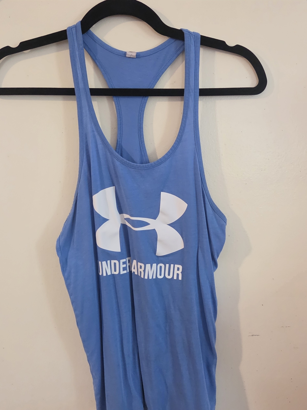 Under Armour Blue Racerback Logo Tank Top